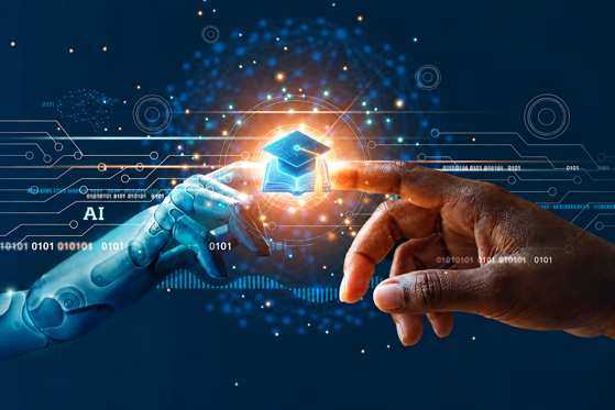 Human and AI working together in research